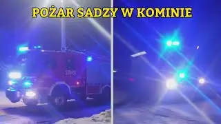 [ALARMOWO] GBARt 539[K]50 OSP Białka oraz GBARt 531[K]22 Man JRG Sucha Beskidzka do pożaru sadzy 