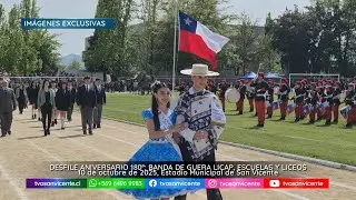 Desfile Aniversario 180º San Vicente: Banda de Guerra LICAP, Escuelas y Liceos