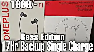 Brief Explain & Review One Plus Bullets Wireless Z Bass Edition | 17hr Play ⚡⚡⚡⚡ | OnePlus Earphones