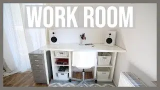 Workroom / Home Office Declutter & Organization (Room Tour)