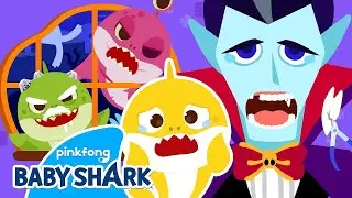 Zombie Shark Family and Vampire Visits the Dentist! | 🎃 Halloween | Baby Shark