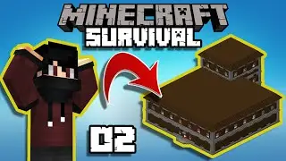 ZNALAZŁEM WOODLAND MANSION w MINECRAFT! - SURVIVAL S01E02 @Człowiek_11, @EIZOWSKY