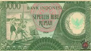 🇮🇩 Indonesia  10000 Rupiah  1964   P 101 b   Crisp Choice UNC