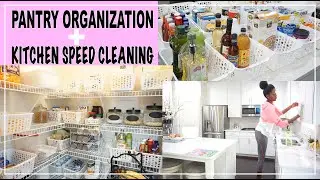 AFFORDABLE PANTRY ORGANIZATION 2019 TIME LAPSE | KITCHEN SPEED CLEANING | MINI HAUL