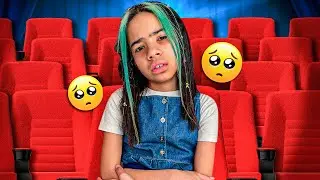 CONSTRUI UM CINEMA SURPRESA PARA MIKAELLY QUE ESTA DOENTE...