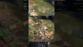 Yeoman Skillshot , destroys blue's army | #corviinus1 on #Twitch #aoe4 #lancaster