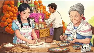 A Warm Mexican Family Day | Ghibli-Style Relaxing Atmosphere