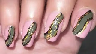 Easy Nail Art For Beginners | Abstract Nail Art | 1 Minute Nail Art #shorts