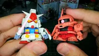 Gundam Build Models RX-78-2 & Char's Zaku