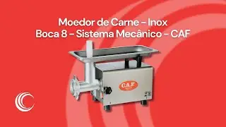 Moedor De Carne Boca 8 Sistema Mec&acirc;nico Inox - CAF