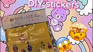Diy stickers at home without wax paper | Here&rsquo;s a cute and easy way on how to make stickers at home.