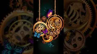 Galaxy Themes - [poly] deluxe gold clock