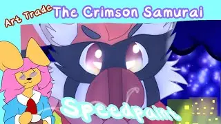 [Speedpaint] Art Trade: The Crimson Samurai 