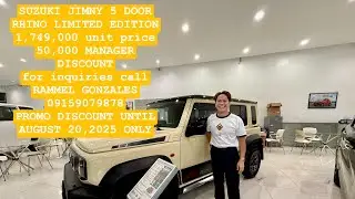 All new Suzuki JIMNY 5 door rhino edition 2025 MODEL with latest 50,000 CASH DISCOUNT.