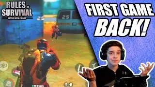 My FIRST GAME BACK On Rules of Survival! // I didn't expect this ending :(