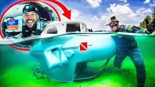 Mini SUBMARINE Catch & Cook UNDERWATER! (New World Record!)