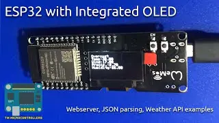 ESP32 with Integrated OLED Screen, JSON Parsing, Weather Monitor App