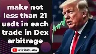 U can be making not less than 21 usdt in each in dis dex.crypto arbitrage update..pls start now