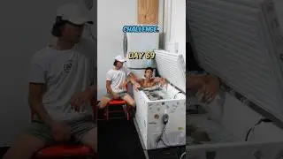 ICE BATH DAY 69: TWIN CHALLENGE 😄 #twins #shorts #chill