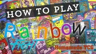How to Play Rainbow Fight TCG -My Homemade Trading Card Game- (Rules)