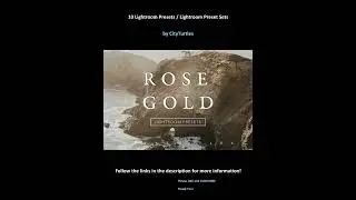 10 Lightroom Presets / Lightroom Preset Sets by CityTurtles