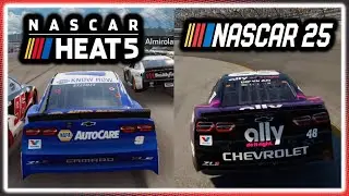 NASCAR '25 против NASCAR HEAT 5: СРАВНЕНИЕ ИГРОВОГО ПРОЦЕССА!