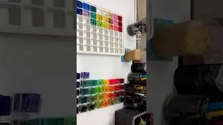 Cleaning my Gouache palette 🎨 #art #aesthetic #aestheticart