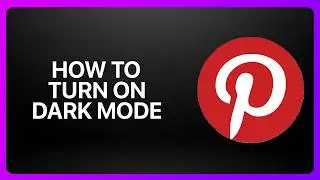 How To Turn On Dark Mode on Pinterest! Tutorial