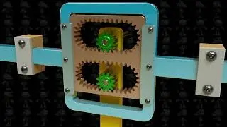 Long Stroke Reciprocating Mechanism 3D Model