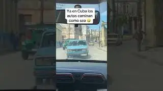 En Cuba, hasta los coches van para atr&aacute;s  #cuba