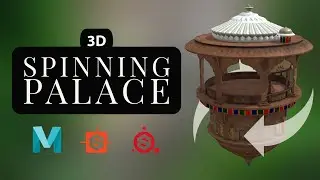 Spinning Palace! | Maya 3D Model