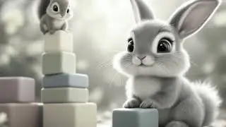 The Silly Bunny Who Shared All His Blocks