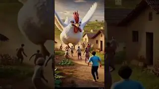 A big chicken enters the village, beautiful story #short #ai #hen #trending #shortsfeed #beautiful