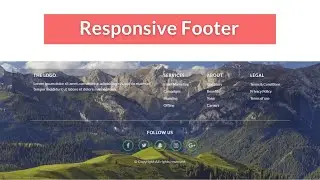 How to Create Footer With Social Media Icons Using Only HTML & CSS - CodeWithTanmay