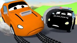 desene cu camioane pentru copii - Hotul de pizza  | Patrula auto | Car City World App