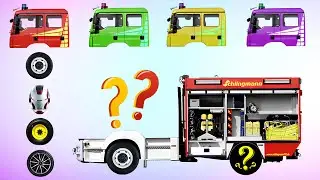 CORRECTLY GUESS THE FIRE TRUCK HEAD COLOR BACK AND WHEEL OF THE!MENEBAK GAMBAR RODA
