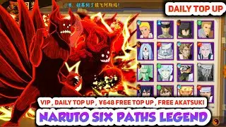 Naruto Six Paths Legend Private Server - Daily Top Up , &yen;648 Coupon Top Up , Free 7 Ninja Akatsuki