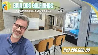 Cobertura Duplex com 5 suítes no Centro? Baia dos Golfinhos, veja tudo!