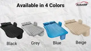 Multifunctional Car Travel Bed Mattress with Two Air Pillows, Car Air Pump for All Cars