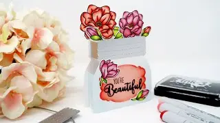 Shaped Pop Up Mason Jar Card | Honey Bee Stamps & Ink on 3 | Save The Crafty YouTuber
