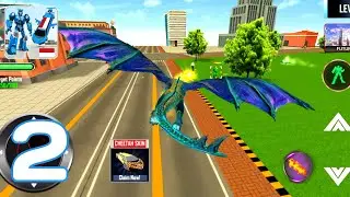 Flying Limo Robot Car Transform: Police Robot Game - Challenge Part 2 (Android GamePlay Walkthrough)