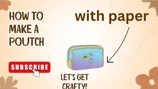 How to make poutch with paper 😁