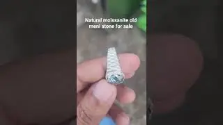 #Natural #moissanite #old #meni #stone #for #sale #available #handmade #silver #ring