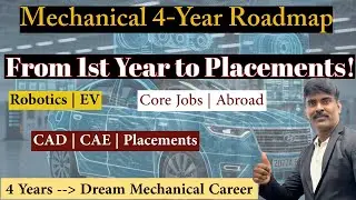 Mechanical Engineering Roadmap 2025 🔧 | Subjects, Skills, Software & Career Opportunities