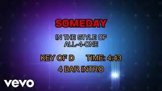 All-4-One - Someday (Karaoke)