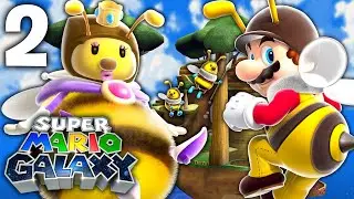 Super Mario Galaxy | Full Game Walkthrough - Part 2: Honeyhive Galaxy!