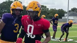 Edna Karr DBs work spring drills — including LSU commit Aiden Hall, Texas commit Hayward Howard Jr.
