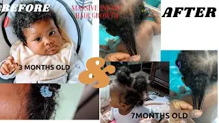 INFANT HAIR CARE ROUTINE/ GROWTH SECRET/BLACK BABY/CURLY HAIR/ HEAVEN 'S HAIR/ part2