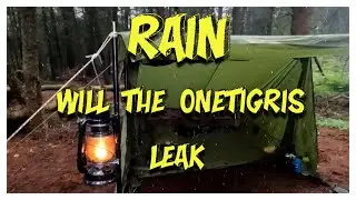 Rain - Will The Onetigris Tigerden Leak? | Woodland Camp | Bad Weather | Camp Cooking