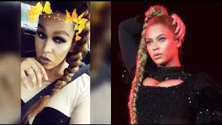 Beyonc&eacute; Inspired Braided Ponytail ft. Model Model Synthetic Premium Silky Touch Jumbo Braid